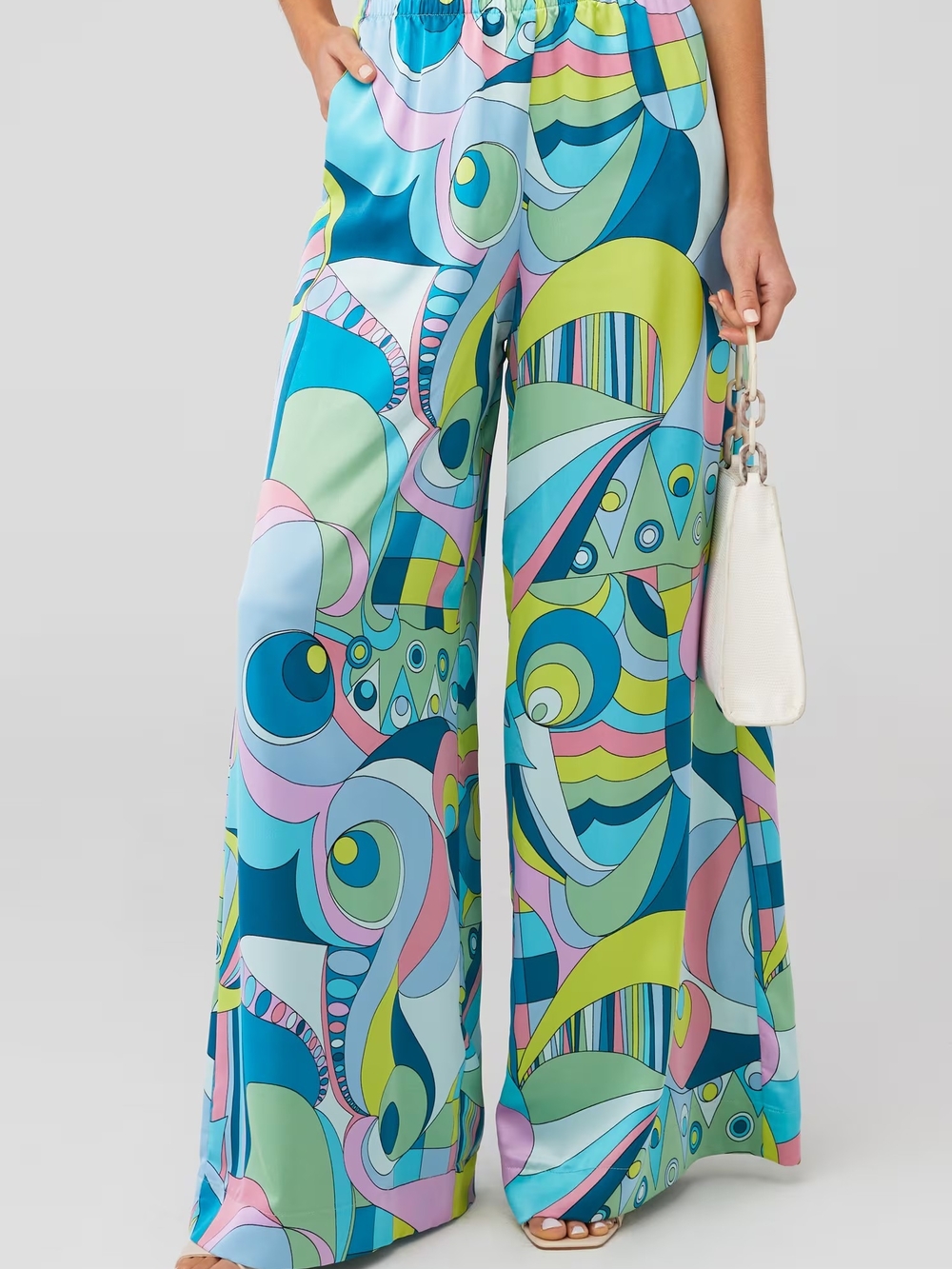 Irwin Wide-Leg Printed Wide Pants in Multicolor
